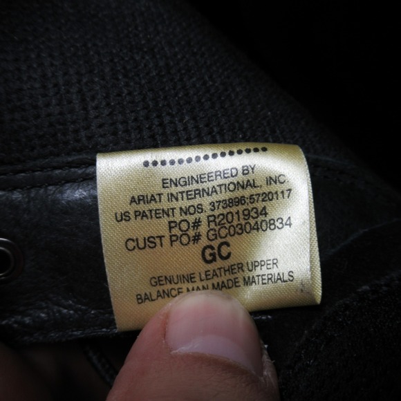 Ariat Boots Womens 9 B Black Leather Lace Kiltie 33501 Riding Heritage Lacer - Picture 11 of 15